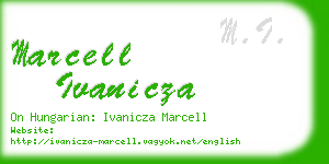 marcell ivanicza business card